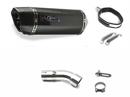 BMW C650GT 2016-2022  LCIPARTS TWINEND CARBON  SLIP-ON MUFFLER