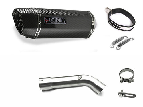 BMW R1200RT/R 2010-2013 LCIPARTS TWINEND CARBON  SLIP-ON MUFFLER