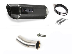 DUCATI Hyper Motard / Hyper strada 821 939 2013-2018 LCIPARTS TWINEND CARBON  SLIP-ON MUFFLER