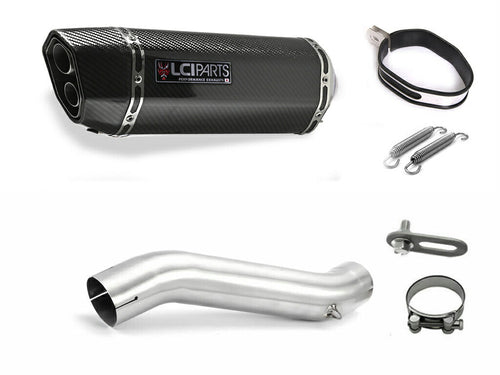 HONDA CBR400R 2013-2015 NC47 LCIPARTS TWINEND CARBON  SLIP-ON MUFFLER