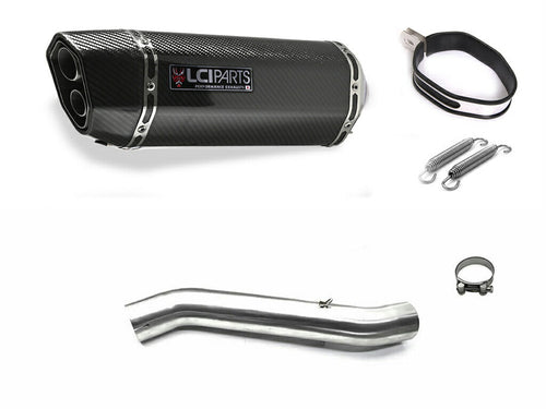 HONDA CBR600F4i 2001-2006 PC35 LCIPARTS TWINEND CARBON  SLIP-ON MUFFLER