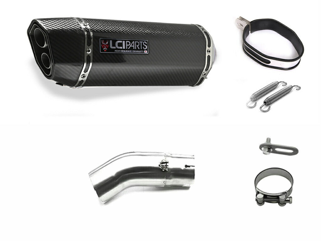 KAWASAKI NINJA H2 2015-2022 LCIPARTS TWINEND CARBON  SLIP-ON MUFFLER