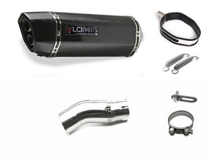 KAWASAKI NINJA1000 Z1000SX 2020-2024 LCIPARTS TWINEND CARBON  SLIP-ON MUFFLER