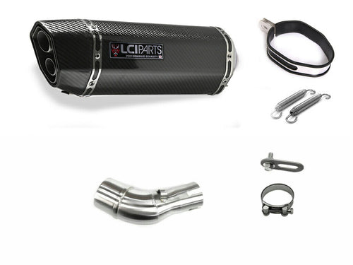 KAWASAKI NINJA250SL Z250SL 2015-2017  LCIPARTS TWINEND CARBON  SLIP-ON MUFFLER