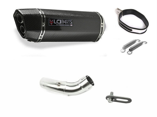 KAWASAKI Z900 2017-2019 LCIPARTS TWINEND CARBON  SLIP-ON MUFFLER