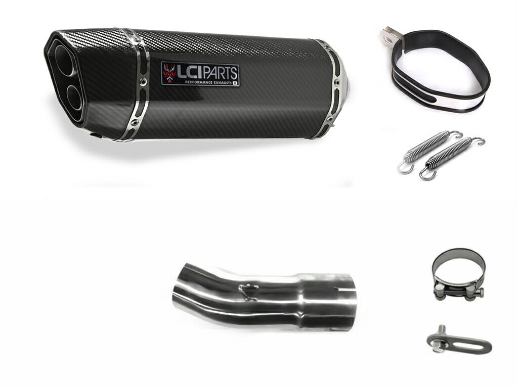 KAWASAKI ZX-25R SE 2023-2024 LCIPARTS TWINEND CARBON  SLIP-ON MUFFLER