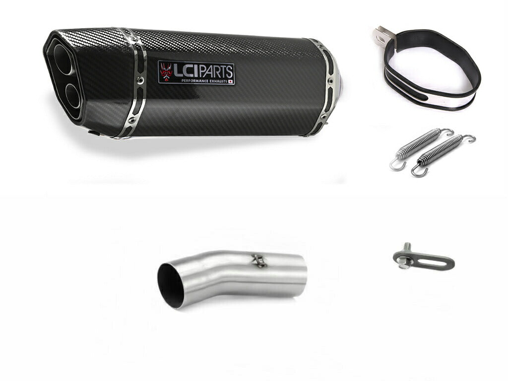 KAWASAKI ZX6R ZX-6R 2013-2021 LCIPARTS LCI TWINEND CARBON SLIP-ON MUFFLER