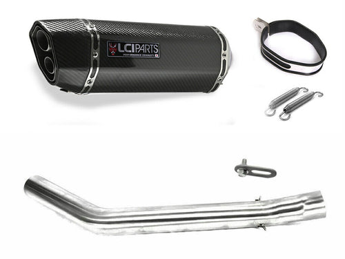 KAWASAKI ZX9R ZX-9R 2002-2003  LCIPARTS TWINEND CARBON  SLIP-ON MUFFLER