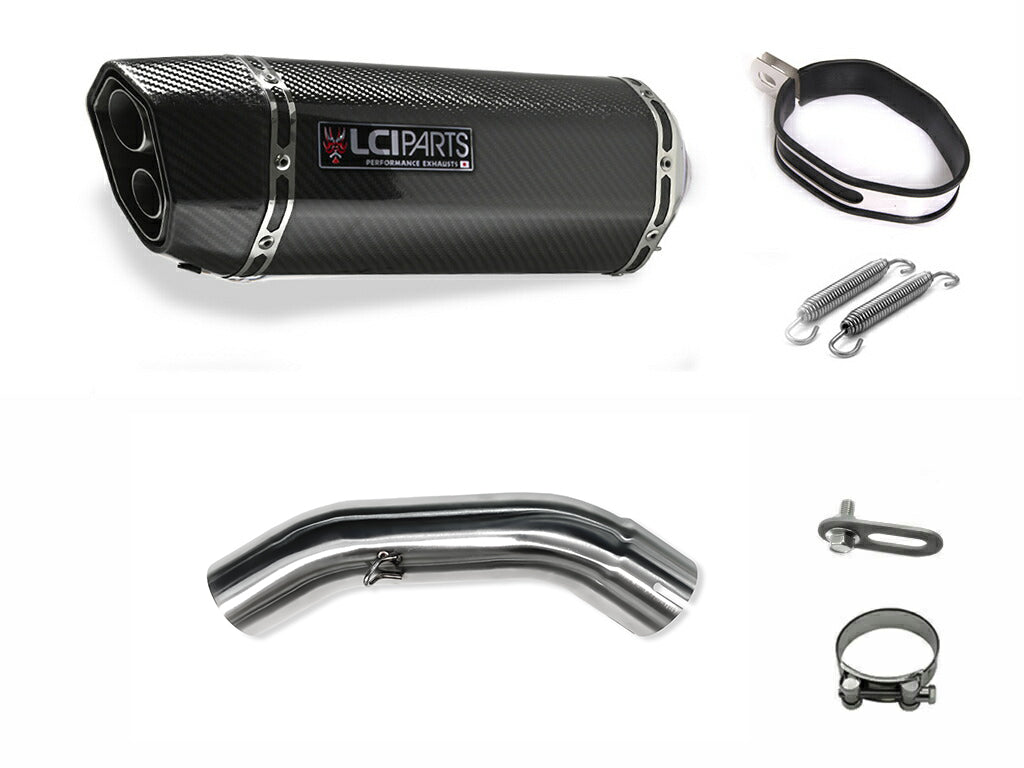 KTM DUKE125 DUKE200 DUKE250 DUKE390 2020-2023 LCIPARTS LCI TWINEND CARBON SLIP-ON MUFFLER