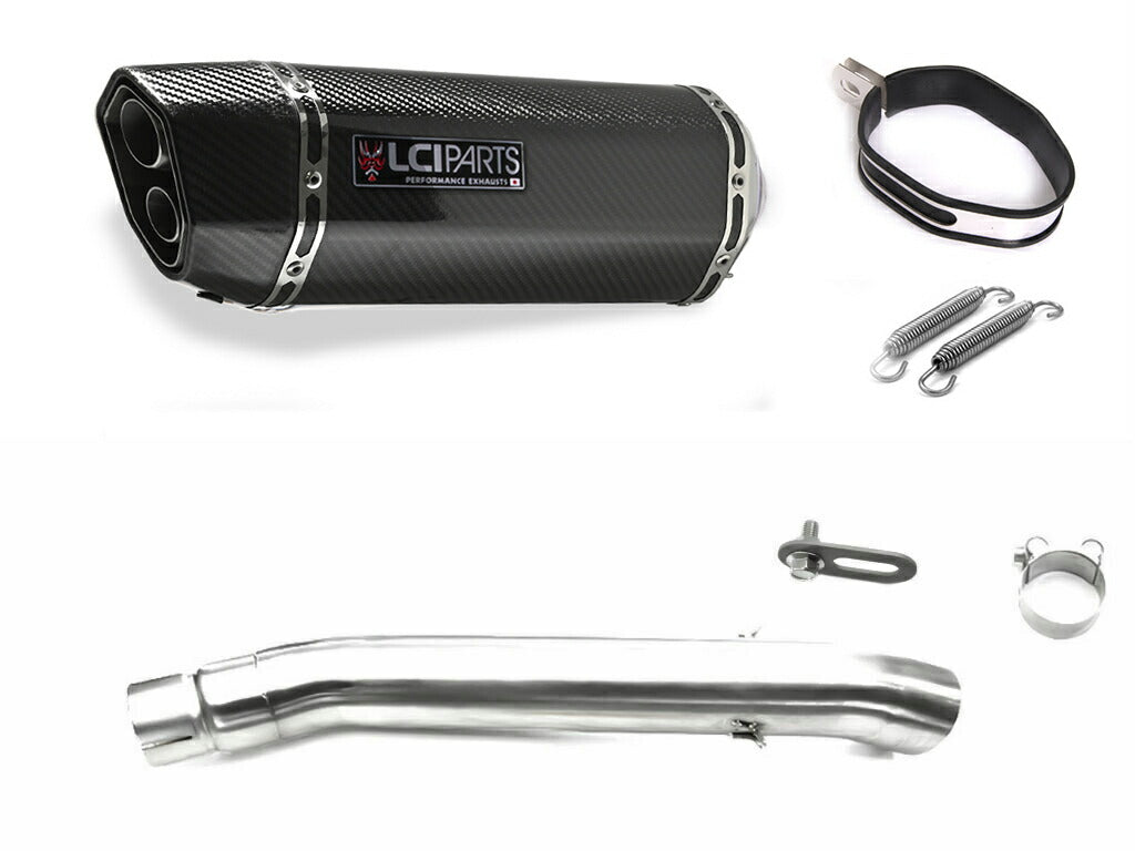 SUZUKI GSX1400 2005-2010 LCIPARTS TWINEND CARBON  SLIP-ON MUFFLER