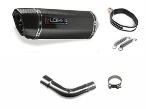 SUZUKI SV650X 2018-2023 LCIPARTS LCI TWINEND CARBON SLIP-ON MUFFLER