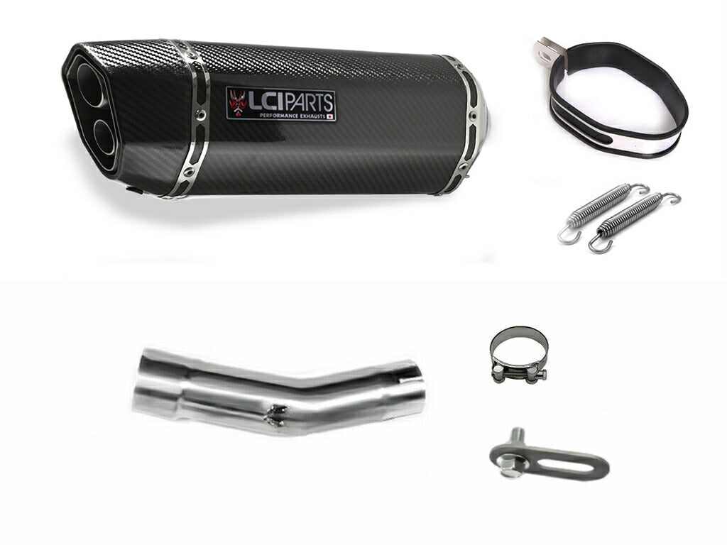 DUCATI Monster plus 937 2021-2024 LCIPARTS TWINEND CARBON  SLIP-ON MUFFLER