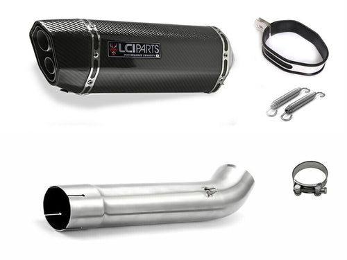 Triumph Daytona955i 2002-2005 LCIPARTS TWINEND CARBON  SLIP-ON MUFFLER