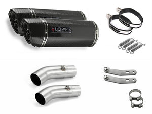 YAMAHA V-MAX1700 2009-2020 LCIPARTS TWINEND CARBON  SLIP-ON MUFFLER