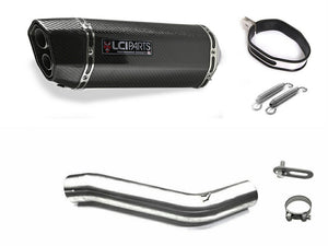 YAMAHA YZF-R1 1997-2001 LCIPARTS TWINEND CARBON  SLIP-ON MUFFLER