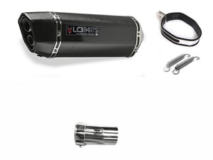 YAMAHA YZF-R6 2006-2018 LCIPARTS TWINEND CARBON  SLIP-ON MUFFLER