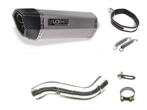 Aprilia RSV4 2009-2016 LCIPARTS TWINEND STAINLESS steel  SLIP-ON MUFFLER