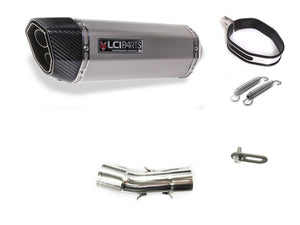 BMW F800R 2009-2018 LCIPARTS TWINEND STAINLESS steel  SLIP-ON MUFFLER