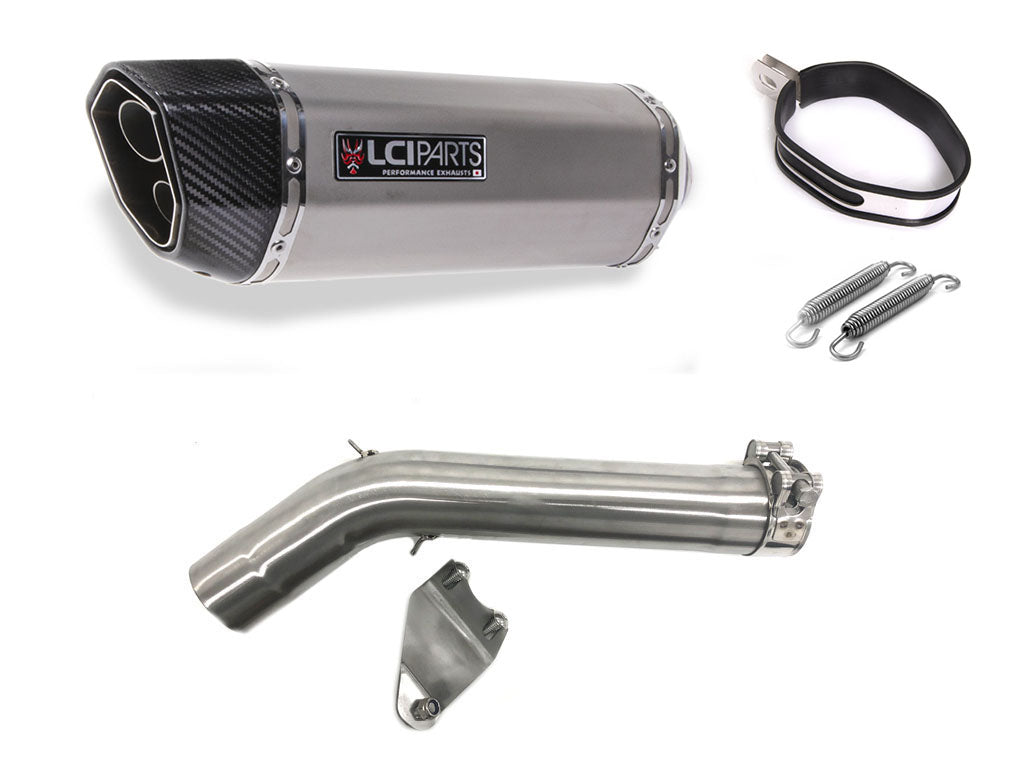 BMW F750GS F850GS 2019-2023 LCIPARTS TWINEND STAINLESS steel  SLIP-ON MUFFLER