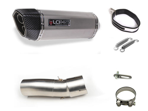 BMW R1200RS 2015-2019 LCIPARTS LCI TWINEND STAINLESS steel SLIP-ON MUFFLER