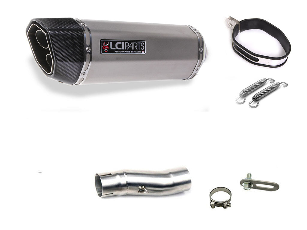 BMW R850R 2002- LCIPARTS TWINEND STAINLESS steel  SLIP-ON MUFFLER