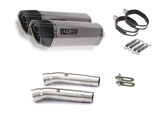 DUCATI MONSTER900 MONSTER900M900 M800 M620 M695 1993-2004 LCIPARTS TWINEND STAINLESS steel  SLIP-ON MUFFLER