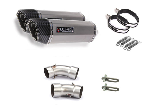 DUCATI MONSTER1100 MONSTER796 MONSTER696 LCIPARTS TWINEND STAINLESS steel  SLIP-ON MUFFLER