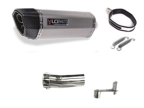 HONDA CRF1000L AFRICA TWIN 2016-2023 SD04 LCIPARTS TWINEND STAINLESS steel  SLIP-ON MUFFLER