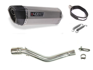 HONDA CRF250 RALLY 2017-2020 MD44 LCIPARTS TWINEND STAINLESS steel  SLIP-ON MUFFLER