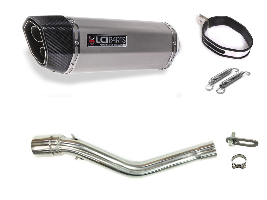 HONDA CRF250L CRF250M 2017-2020 MD44 LCIPARTS TWINEND STAINLESS steel  SLIP-ON MUFFLER
