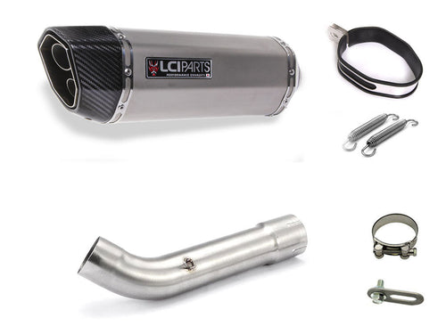 HONDA VFR800X 2014-2016 EBL-RC80 LCIPARTS TWINEND STAINLESS steel  SLIP-ON MUFFLER