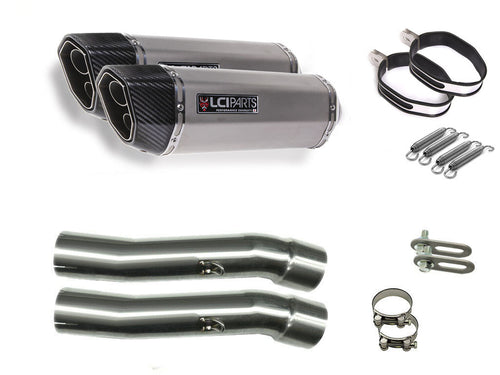 HONDA VT250F/FE 1982-1985 MC08 LCIPARTS TWINEND STAINLESS steel  SLIP-ON MUFFLER