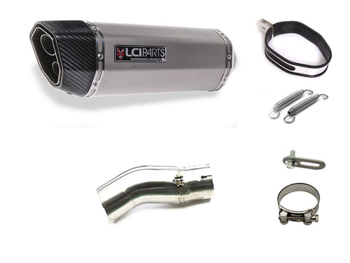 KAWASAKI NINJA H2SX / H2SX SE 2018-2021 LCIPARTS LCI TWINEND STAINLESS steel SLIP-ON MUFFLER