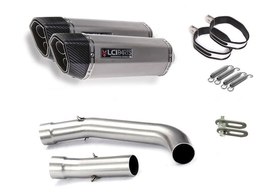 KAWASAKI Z1000 2007-2009 LCIPARTS TWINEND STAINLESS steel  SLIP-ON MUFFLER