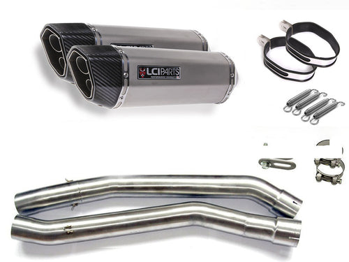 KAWASAKI ZX-14R ZZR1400 ZX14R 2012-2022 LCIPARTS TWINEND STAINLESS steel  SLIP-ON MUFFLER