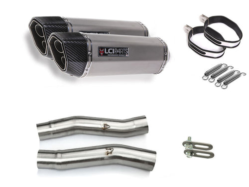 KAWASAKI ZZR400 ZZR600 1990-2008 LCIPARTS TWINEND STAINLESS steel  SLIP-ON MUFFLER