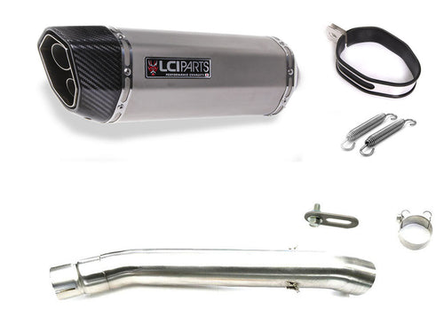 SUZUKI GSX-R1000 K1K4 2001-2004 LCIPARTS TWINEND STAINLESS steel  SLIP-ON MUFFLER