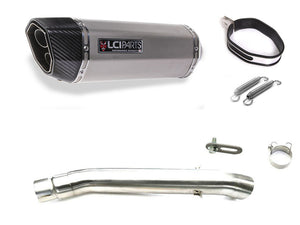 SUZUKI GSX1400 2005-2010 LCIPARTS TWINEND STAINLESS steel  SLIP-ON MUFFLER