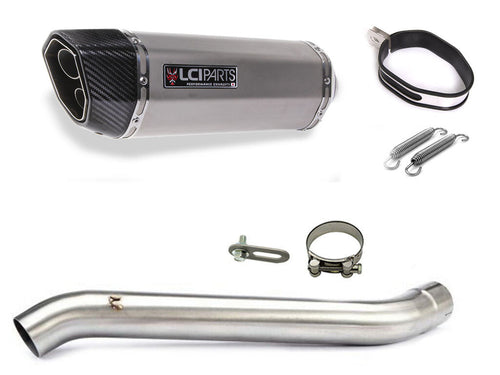 SUZUKI GSX-R1000 K7K8 2007-2008 4in1 LCIPARTS TWINEND STAINLESS steel  SLIP-ON MUFFLER