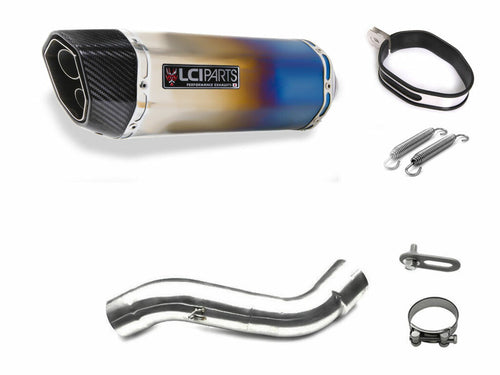 Aprilia RSV4 2009-2016 LCIPARTS TWINEND TITANIUM  SLIP-ON MUFFLER