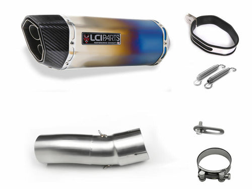 BMW R1200RS 2015-2019 LCIPARTS TWINEND TITANIUM  SLIP-ON MUFFLER