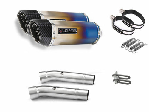 DUCATI SS900 SS1000DS SS800 LCIPARTS TWINEND TITANIUM  SLIP-ON MUFFLER