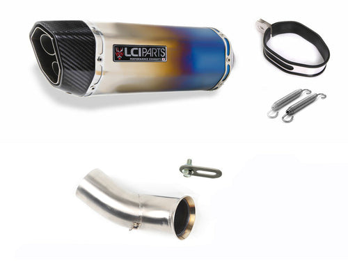 DUCATI Hyper Motard / Hyper strada 821 939 2013-2018 LCIPARTS TWINEND TITANIUM  SLIP-ON MUFFLER