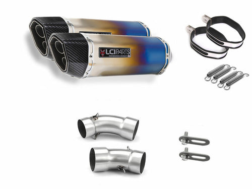 DUCATI MONSTER1100 MONSTER796 MONSTER696 LCIPARTS TWINEND TITANIUM  SLIP-ON MUFFLER