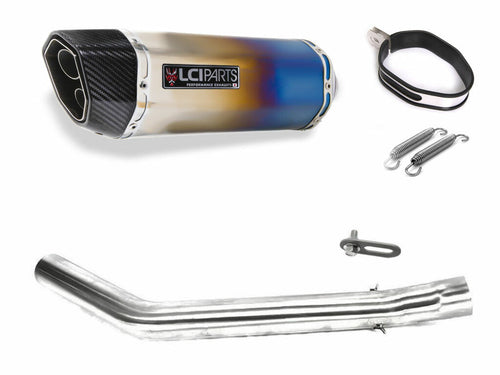 KAWASAKI ZX9R ZX-9R 2000-2001  LCIPARTS TWINEND TITANIUM  SLIP-ON MUFFLER