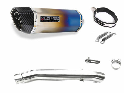 SUZUKI GSX1400 2005-2010 LCIPARTS TWINEND TITANIUM  SLIP-ON MUFFLER