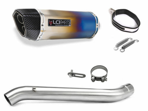 SUZUKI GSX-R1000 K7K8 2007-2008 4in1 LCIPARTS TWINEND TITANIUM  SLIP-ON MUFFLER