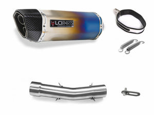 Triumph Daytona Daytona T509 T595 T955i 1997-2001 LCIPARTS TWINEND TITANIUM  SLIP-ON MUFFLER