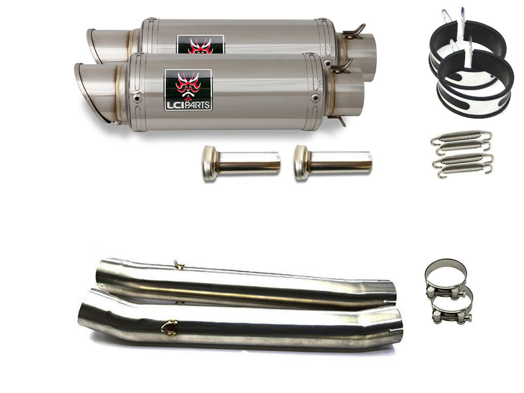 SUZUKI GSX1300R HAYABUSA 隼 2008-2020 LCISHORT STAINLESS steel SLIP-ON MUFFLER