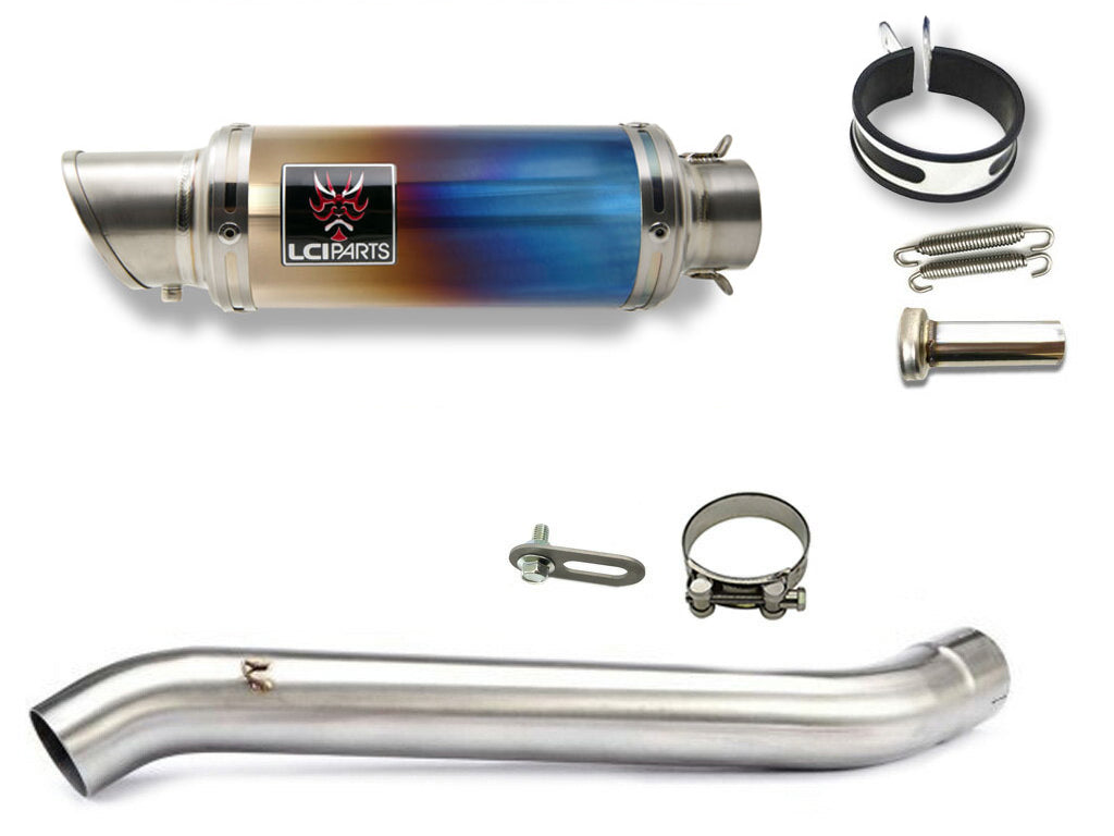 SUZUKI GSX-R1000 K7K8 2007-2008 4in1 LCISHORT TITANIUM SLIP-ON MUFFLER